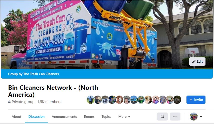 Trash Can Cleaning Group for Facebook